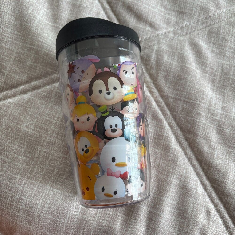 Tervis Disney Tsum Tsum 10 oz Insulated Wavy Travel Tumbler with Lid EUC